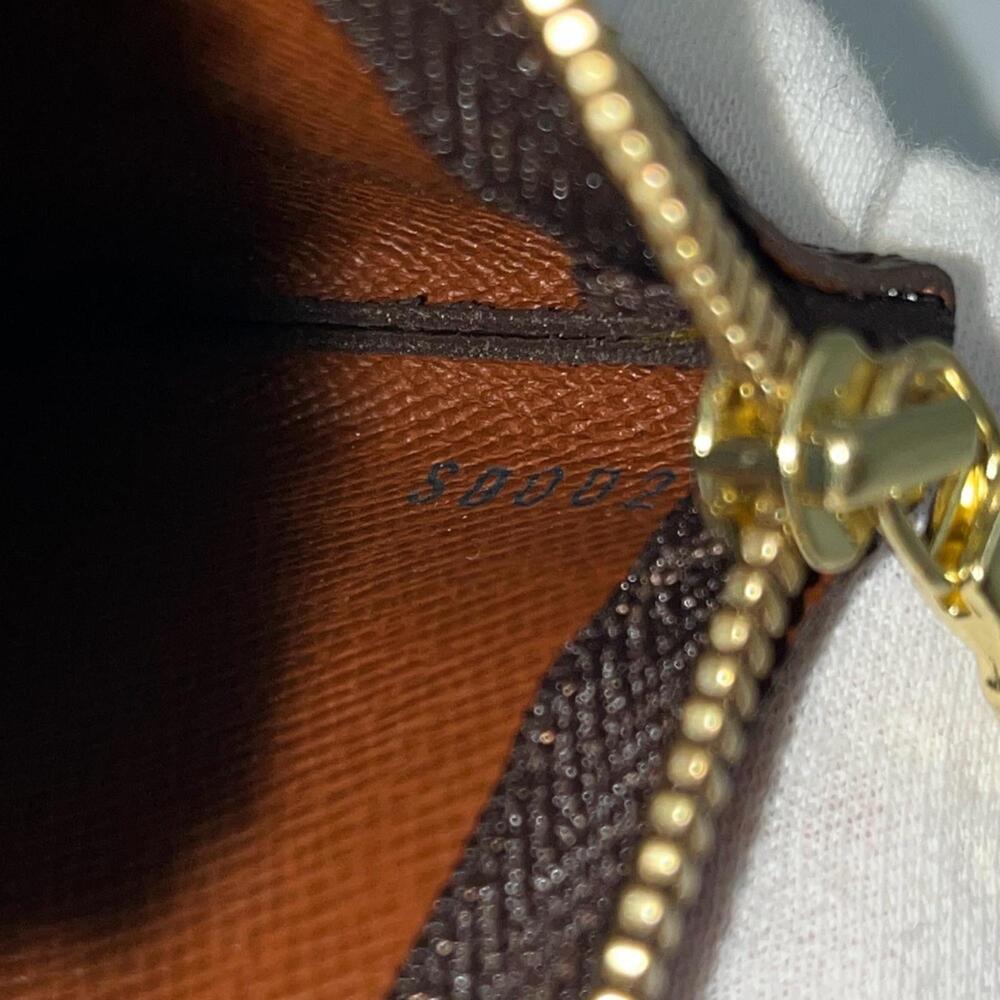 LOUIS VUITTON Brown Monogram Canvas Pochette Mini Bag - Picture 8 of 9